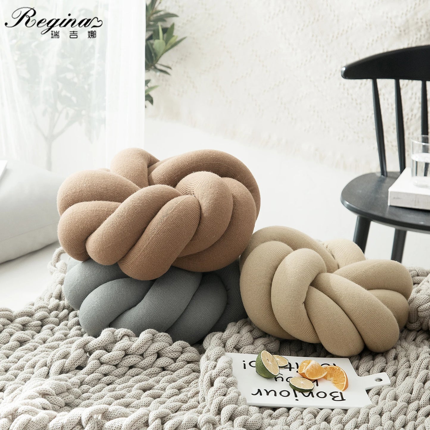 Soft Knot Cushions