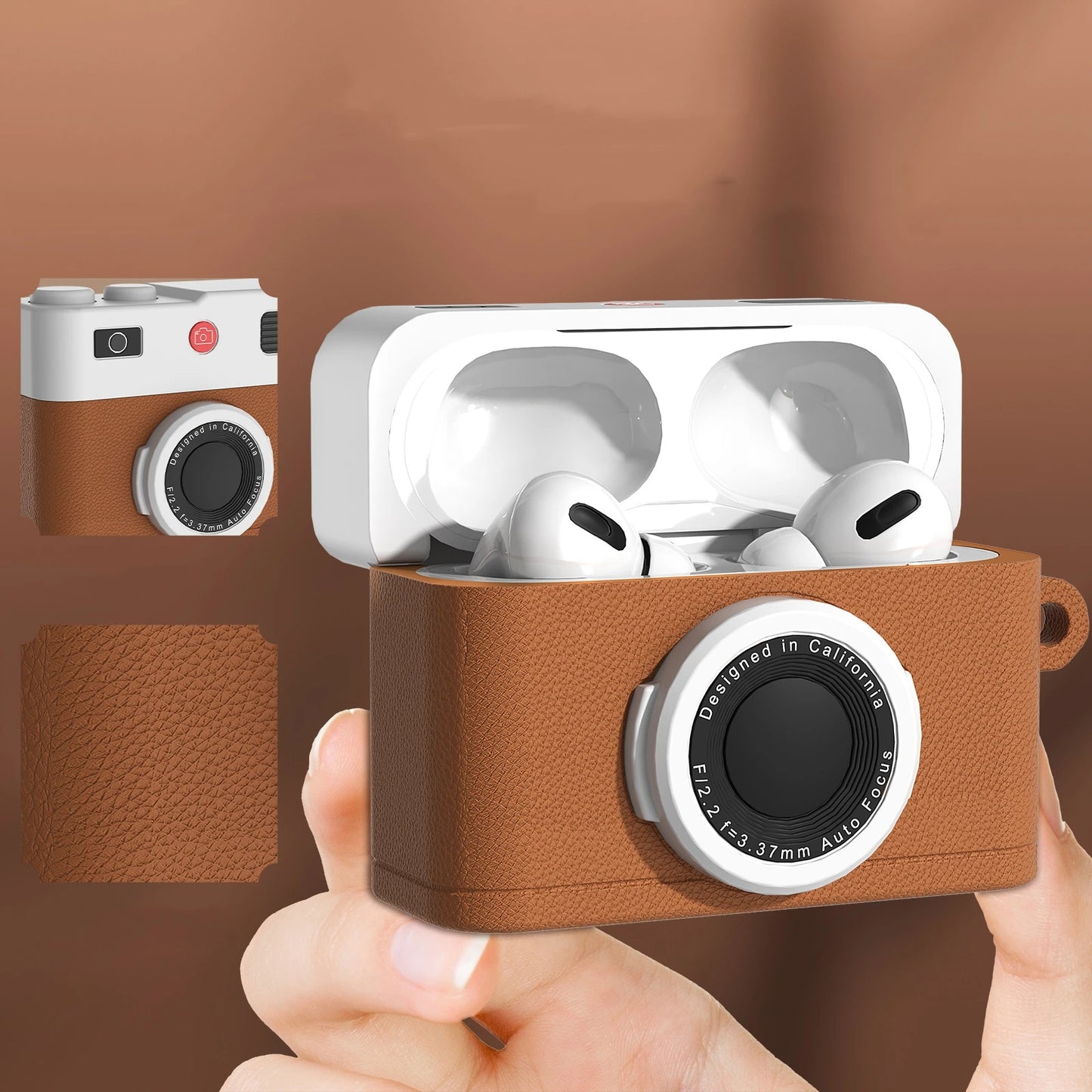 Retro Camera Airpods Case